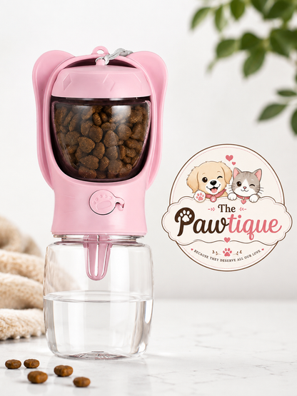 The Pawtique Portable Food & Water Dispenser
